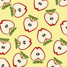 Katherine Blower - 'Red Apple Pattern Design' | Photocircle.net